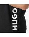 Camiseta Hugo Relaxed 100% Algodón Manga Corta Logo (Negra)