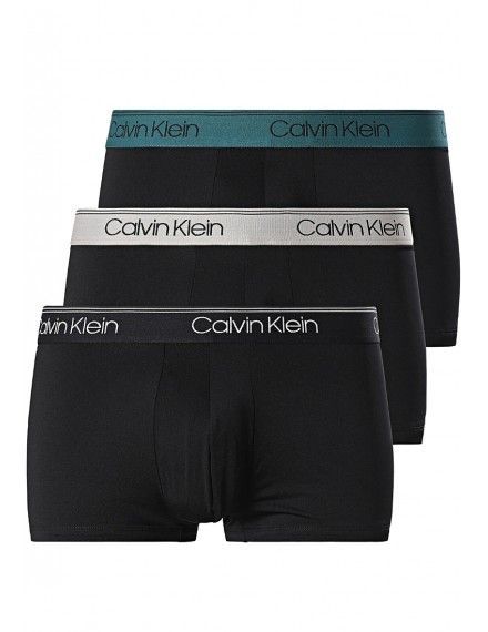 Boxer Calvin Klein -3 Pack- Microfibra CK96 (Cinza, Preto e Fantasia)