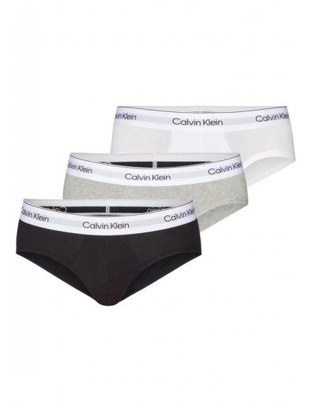 Boxer Calvin Klein -3 Pack- Modern Cotton Stretch (Cinza, Marengo e Azul)