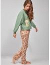 Pijama de Tweety Gisela Algodon Elástico Estampado Tweety (Verde)