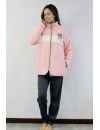 Bata Corta de Mujer Sónia Tejido Polar Osito (Rosa)