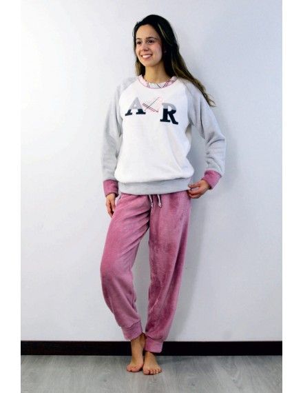 Pijama de Mujer Sónia Tejido Coralina Corazón ()