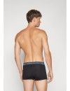 Boxer Calvin Klein -3 Pack- Algodão Stretch (Preto Cintura Cinza, Azul Celeste e Marinho)