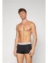 Boxer Calvin Klein -3 Pack- Algodão Stretch (Preto Cintura Cinza, Azul Celeste e Marinho)