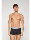 Boxer Calvin Klein -3 Pack- Algodão Stretch (Preto Cintura Cinza, Azul Celeste e Marinho)