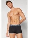 Boxer Calvin Klein -3 Pack- Algodão Stretch (Preto Cintura Cinza, Azul Celeste e Marinho)