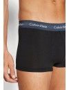 Boxer Calvin Klein -3 Pack- Algodão Stretch (Preto Cintura Cinza, Azul Celeste e Marinho)