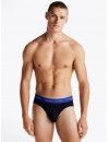Slip Tommy Hilfiger -3 Pack- Signature Cotton Essentials (Marino Cint. Azul)