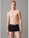 Boxer Calvin Klein Básico -3 Pack- (Preto com Cintura Branca)