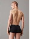 Boxer Calvin Klein Básico -3 Pack- (Preto com Cintura Branca)