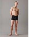 Boxer Calvin Klein Básico -3 Pack- (Preto com Cintura Branca)