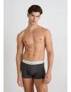 Boxer Tommy Hilfiger -3 Pack- Assinatura Cotton Essentials (Azul, Marinho e Fantasia)