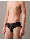 Slip Calvin Klein Established Estampado (Negro)