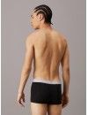 Boxer Calvin Klein Básico -3 Pack- (Preto com Cintura Branca)