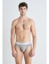 Slip Calvin Klein -3 Pack- Modern Cotton Stretch (Gris, Negro y Granate)