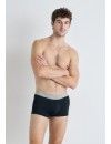 Boxer Calvin Klein Básico -3 Pack- (Preto com Cintura Branca)