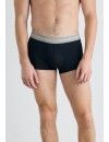 Boxer Calvin Klein Básico -3 Pack- (Preto com Cintura Branca)