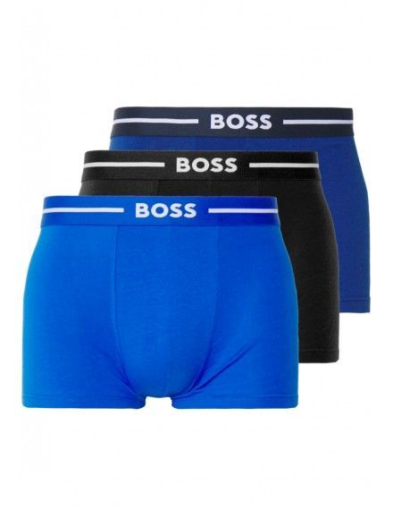 Bóxer Boss Bold -3 Pack- Cotton Stretch (Marino, Azul y Marino)