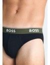 Slip Boss Power -3 Pack- Cotton Stretch (Negro Cint. Beige, Verde y Azul)