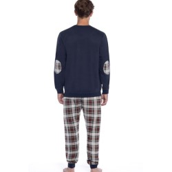 Pijama de Homem Guasch Tecido Felpo (Marinho)