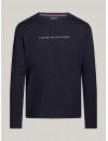 Camiseta Tommy Hilfiger Original com Logo (Azul)