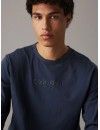 Camiseta Calvin Klein 100% Algodón Logo Bordado (Marino)