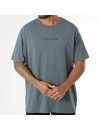 Camiseta Calvin Klein 100% Algodón Logo Bordado (Gris)