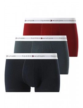 Bóxer Tommy Hilfiger -3 Pack- Signature Cotton Essentials (Gris, Marino y Granate)