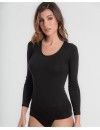 Camiseta interior de mujer térmica Princesa Termaltech (blanca y negra)