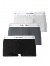 Bóxer Calvin Klein -3 Pack- Modern Cotton Stretch (Negro, Azul y Gris)