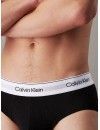 Slip Calvin Klein -3 Pack- Modern Cotton Stretch (Negro, Azul y Gris)