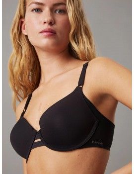 Sujetador Calvin Klein Invisible Lightly Lined (Preto)