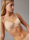 Sujetador Calvin Klein Invisible Lightly Lined Sin Costuras (Piel)