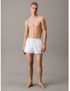 Bañador Corto Calvin Klein CK Monogram (Blanco)