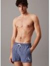 Bañador Corto Calvin Klein CK Monogram (Gris)