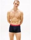 Boxer Tommy Hilfiger -3 Pack- Assinatura Cotton Essentials (Azul, Marinho e Fantasia)