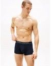 Boxer Tommy Hilfiger -3 Pack- Assinatura Cotton Essentials (Azul, Marinho e Fantasia)