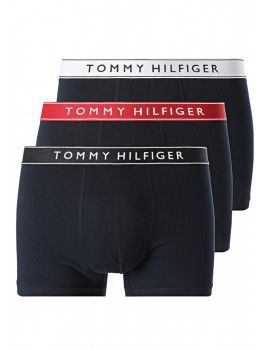 Bóxer Tommy Hilfiger -3 Pack- Everyday Essentials (Marino Cint. Roja, Blanca y Marino)