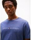 Camiseta Tommy Hilfiger Original com Logo (Azul)