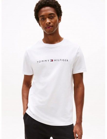 Camiseta Tommy Hilfiger Original com Logo (Azul)