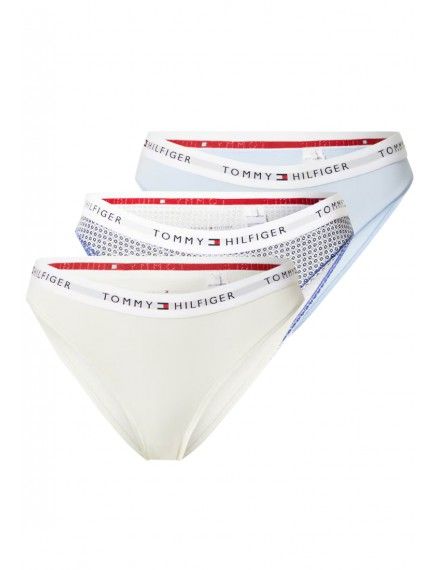 Biquíni Braga Tommy Hilfiger -3 Pack- (Preto, Granada e Pele)