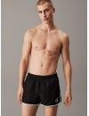 Bañador Deportivo Corto Calvin Klein CK Monogram (Negro)