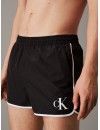 Bañador Deportivo Corto Calvin Klein CK Monogram (Negro)