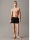 Bañador Deportivo Corto Calvin Klein CK Monogram (Negro)