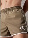 Bañador Deportivo Corto Calvin Klein CK Monogram (Verde)