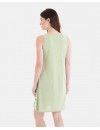 Camisón Corto de Mujer Massana Sin Mangas Estampado Geométrico (Pistacho)