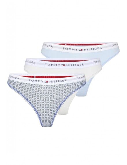 Biquíni Braga Tommy Hilfiger -3 Pack- (Preto, Granada e Pele)