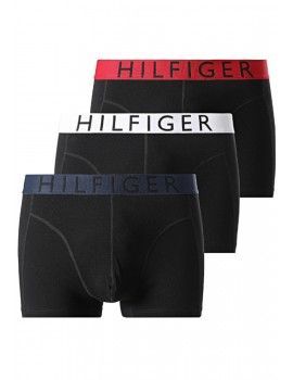 Bóxer Tommy Hilfiger -3 Pack- Cotton (Negro Cint. Roja, Blanca y Marino)
