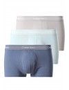 Boxer Calvin Klein -3 Pack- Algodão Stretch (Preto Cintura Cinza, Amarelo e Verde)