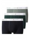 Boxer Tommy Hilfiger -3 Pack- Assinatura Cotton Essentials (Azul, Marinho e Fantasia)